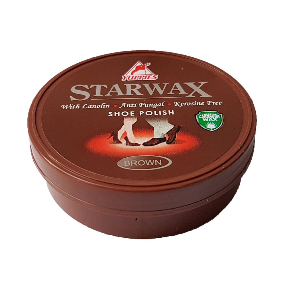 Xi đánh giày nâu YUPPIES Star Wax Shoe Polish 48ml - Brown (Malaysia)