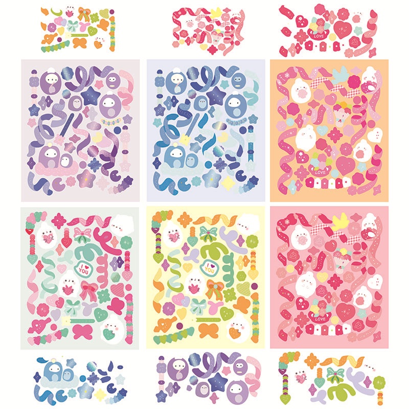 Sticker Dán Ảnh Polaroid Họa Tiết Bươm Bướm Dễ Thương Bắt Mắt Sành Điệu
