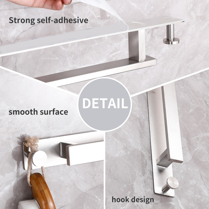 Giá Đỡ Khăn Tắm Bằng Thép Không Gỉ Thiết Kế Đơn Giản Chống Thấm Nước