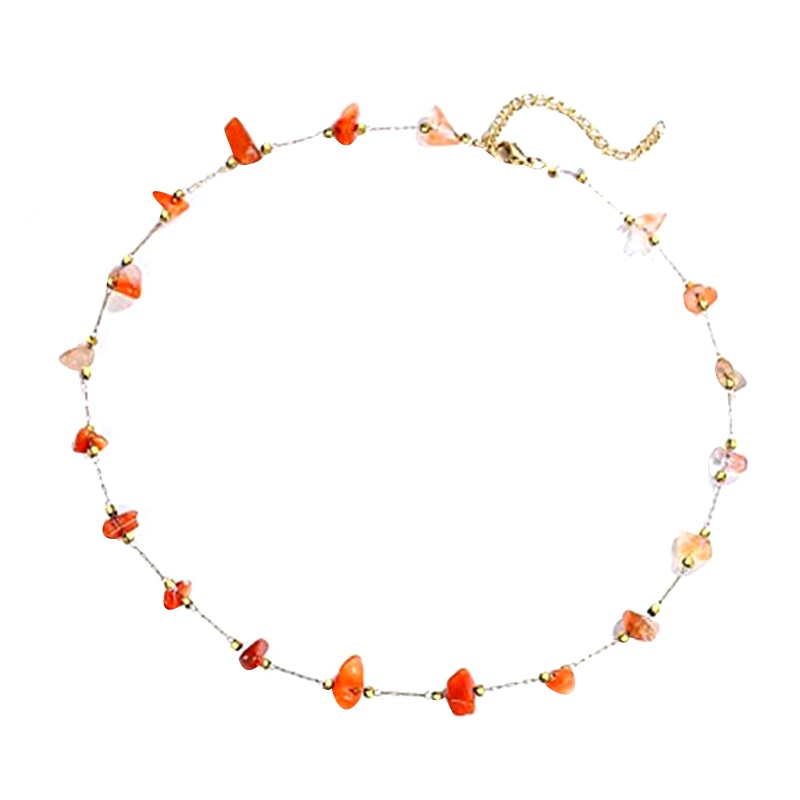 Vòng Cổ Choker Đính Đá Mã Não Đỏ / Tím Độc Đáo Thời Trang Cho Nữ