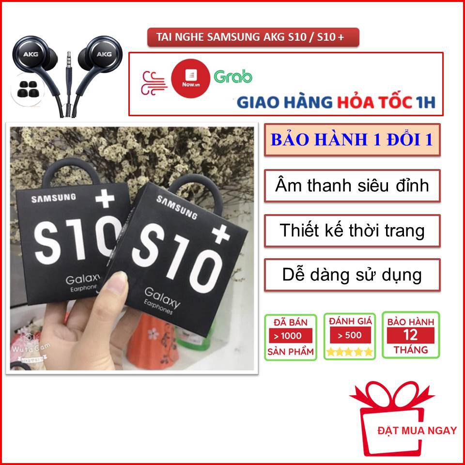 Tai Nghe Điện Thoại Jack 3.5 hoặc Type-C mã Samsung AKG S10 / S10+ Bảo Hành Lỗi 1 Đổi 1