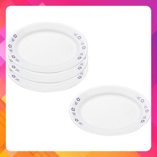 Bộ 4 đĩa thủy tinh oval florets corelle 6950-frt-lp