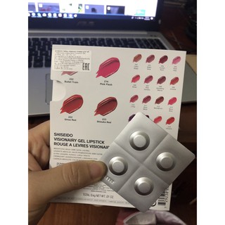 Vỉ son lì Shiseido 4 màu