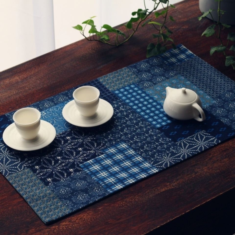 Khăn Trải Bàn Họa Tiết Thổ Cẩm Phong Cách Retro Độc Đáo