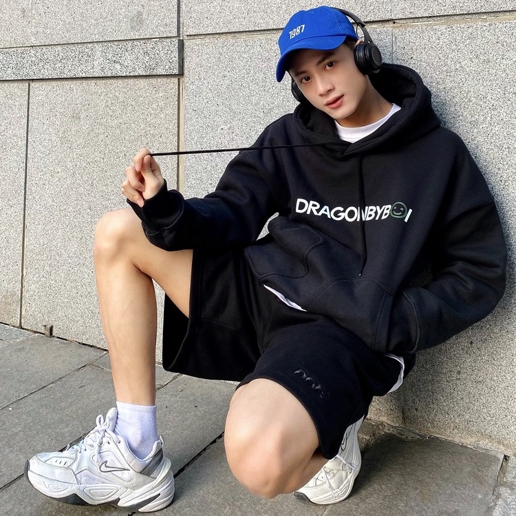 ÁO KHOÁC NỈ HOODIE BASIC 3 TÚI độc đáo, Unisex Nam Nữ form rộng, tay phồng, cao cấp màu đen - Hoodie local DRAGONBYBOI