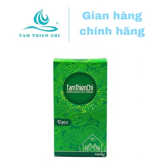 Bao cao su Tâm Thiện Chí Family mỏng trơn hộp 12 cái