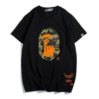 Áo Thun Ngắn Tay Chất Liệu Cotton In Chữ Bape Thời Trang