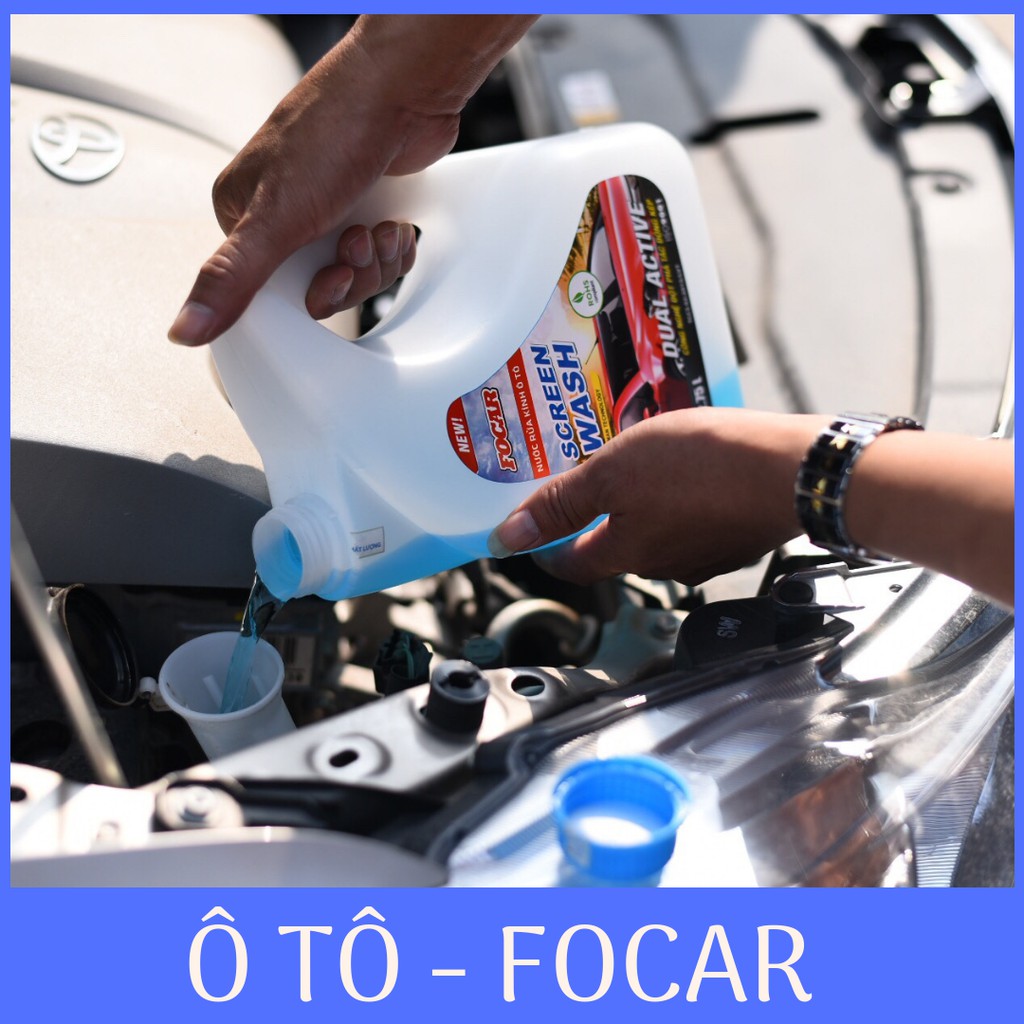 Nước rửa kính ô tô FOCAR Screen Wash 2.75L - Tặng Quà bất kỳ (Khăn/miếng thơm/thú bông bé khử mùi..)