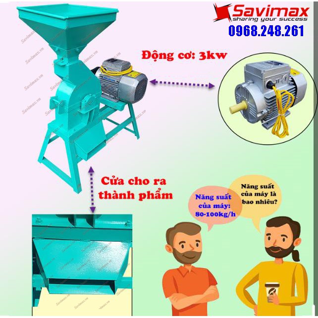 Máy nghiền ngô Savi MN-10 gia đình buồng thẳng | BigBuy360 - bigbuy360.vn