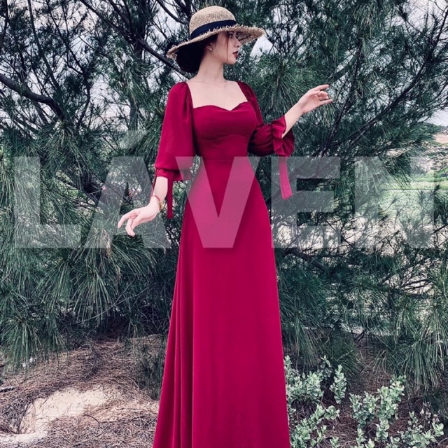 Đầm maxi voan dây thắt nơ lưng sexy sống ảo siêu đẹp | BigBuy360 - bigbuy360.vn