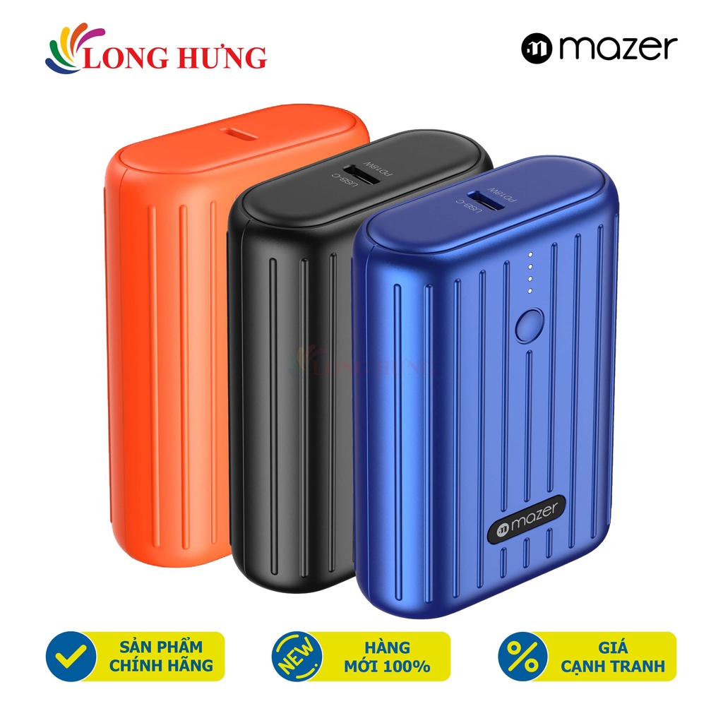 [Mã SKAMEL045M giảm 10% đơn 200K] Sạc dự phòng Mazer 10000mAh PD22.5W QC3.0 M-EGMINI10.0V2 - Hàng chính hãng