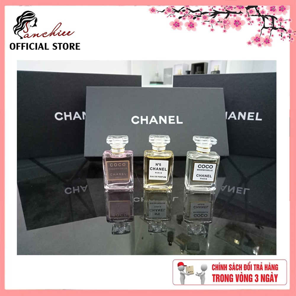 ❤️Bộ nước hoa mini❤️   Set mini CHANNEL 3 Chai siêu xinh | Thế Giới Skin Care