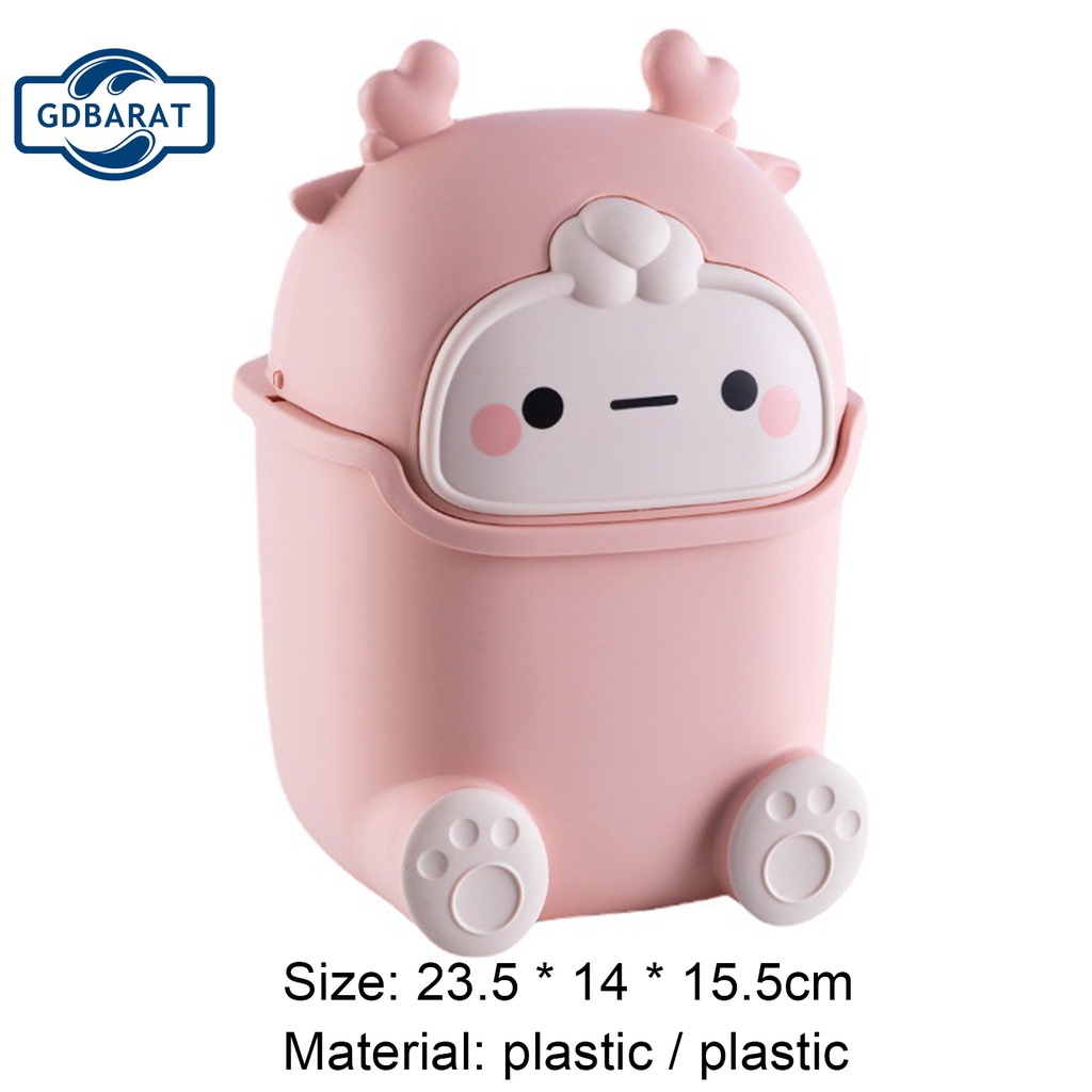 Thùng rác để bàn đa năng không mùi họa tiết mặt cười vui nhộn