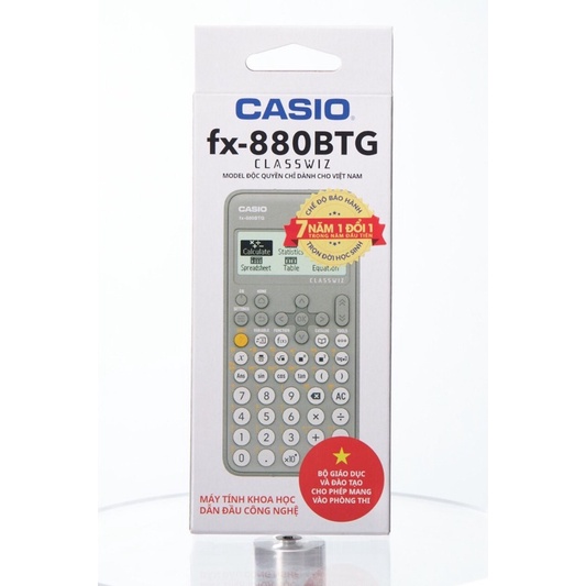 Máy tính Casio FX 880 BTG Màu Xám