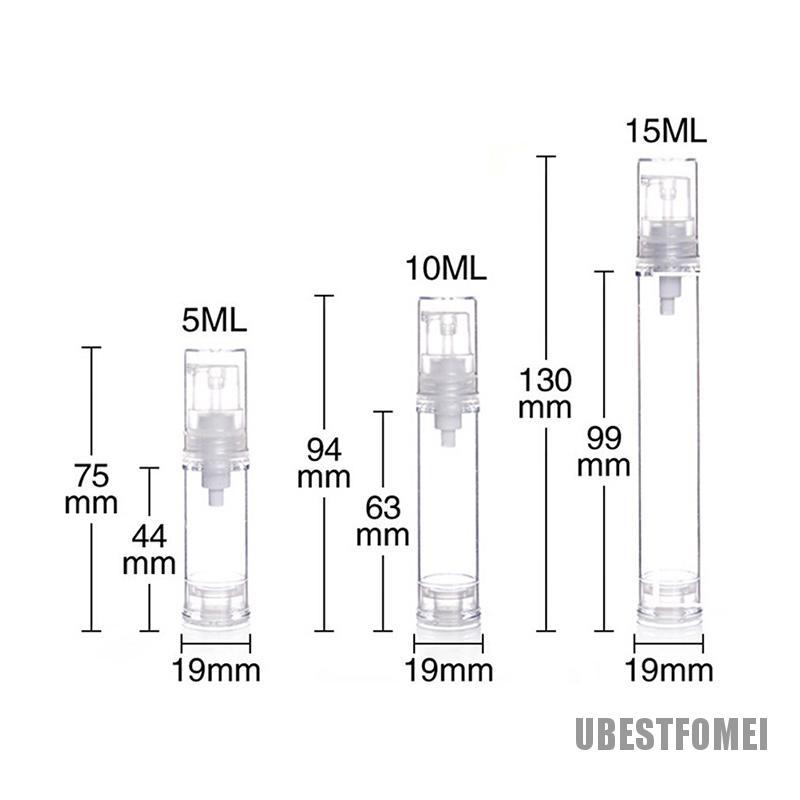 1 Chai Rỗng Chiết Mỹ Phẩm 5 / 10 / 15ml Tiện Dụng Khi Đi Du Lịch