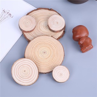 Miếng gỗ vân tròn phụ kiện decor chụp ảnh