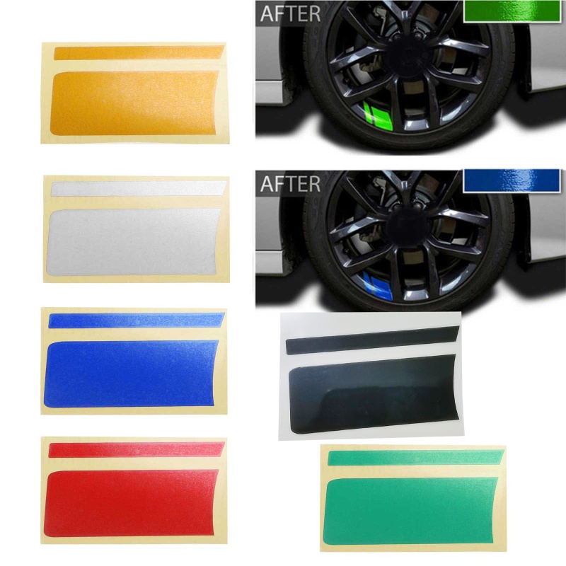 Bộ 6 Miếng Dán Trang Trí Bánh Xe Hơi / Mô Tô In Chữ Hash Mark Cá Tính