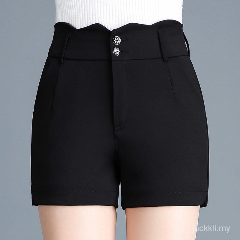 Đen Quần Short Cotton Lưng Cao Co Giãn Thời Trang Mùa Hè Dành Cho Nữ 2021 | BigBuy360 - bigbuy360.vn