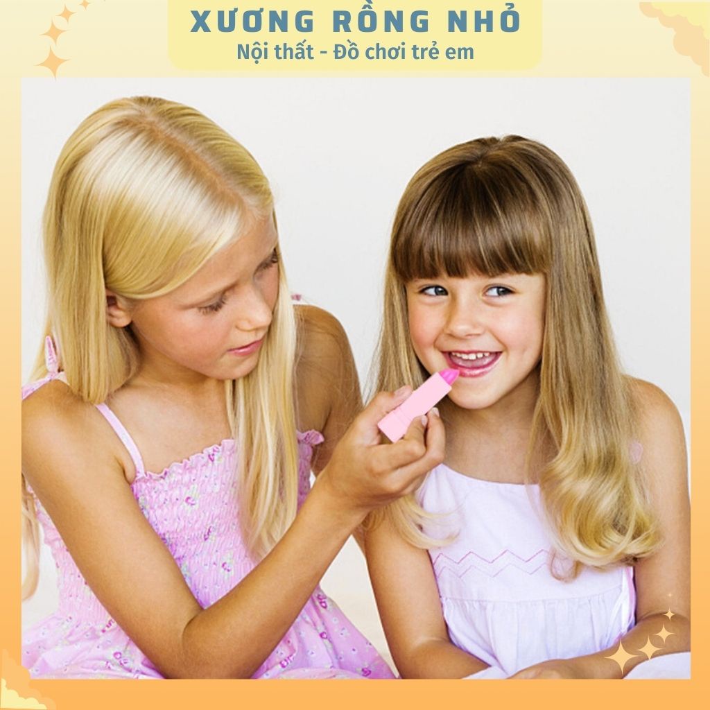 Bộ vali trang điểm và làm móng thật an toàn cho bé dễ dàng làm sạch với nước