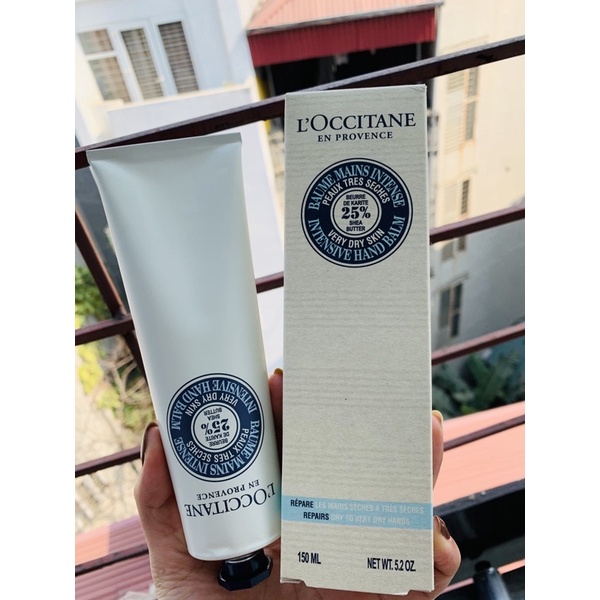 Kem dưỡng da tay Loccitane bơ đậu mỡ 25% shea butter fullsize 150ml