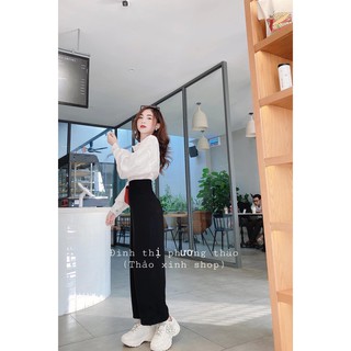 SET QUẦN SUÔNG + SƠ MI TAY DÀI