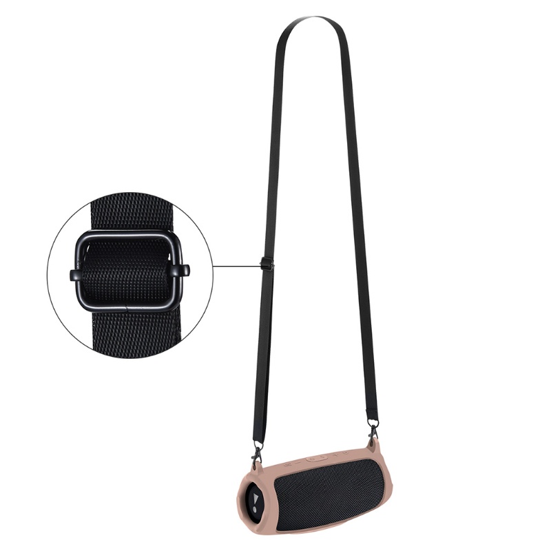 Vỏ Bảo Vệ Hộp Sạc Tai Nghe Bluetooth JBL Charge 5 Bằng Silicon Mềm Hình Ngôi Sao Có Dây Đeo