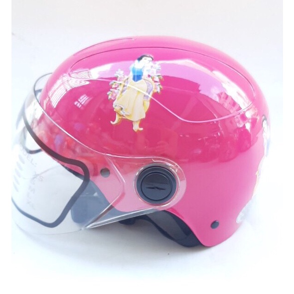 Mũ bảo hiểm cho bé 1/2 đầu có kính - siêu xinh - Dành cho bé từ 3 đến 6 tuổi - amby - giao tem ngẫu nhiên