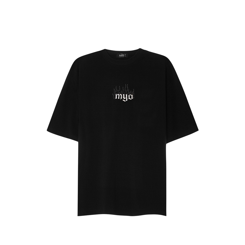 Áo Thun Tay Lỡ Form Rộng MYO Vải Cotton Thêu Take Fire