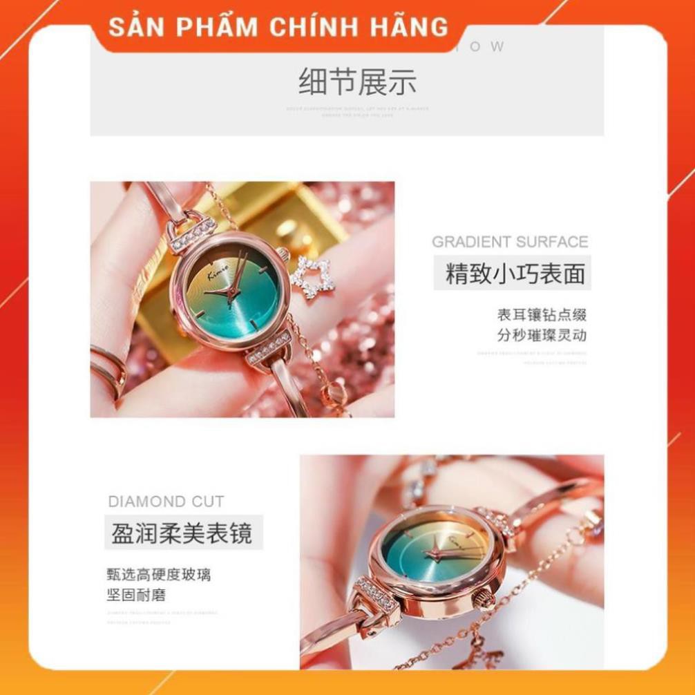 Hàng Cao Cấp -  Đồng hồ - nữ-  Kimio - nhật bản dạng lắc dây rút điệu đà sang trọng kèm vòng tay - lỗi 1 đổi 1