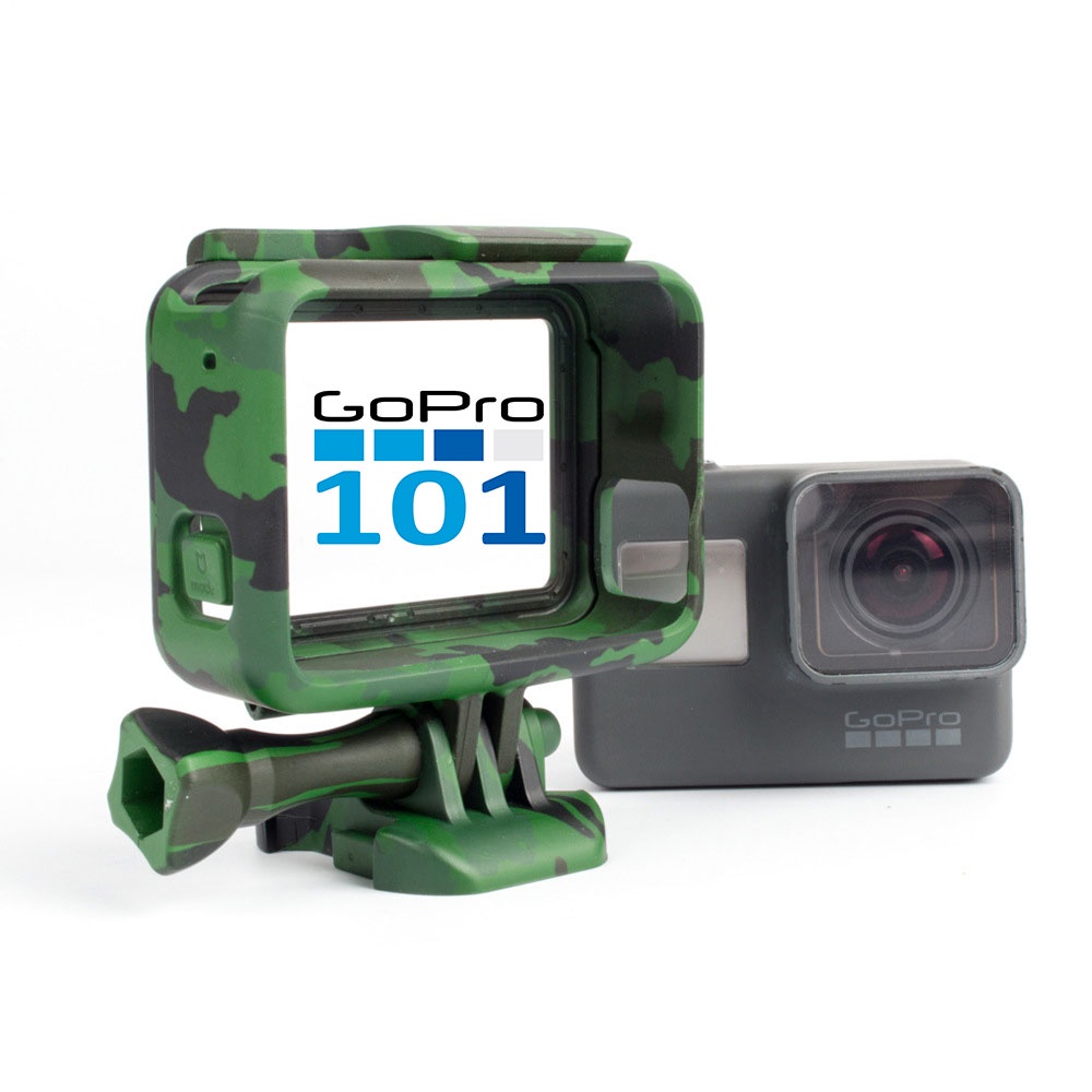 Khung nhựa Rằn Ri bảo vệ cho Gopro 5,6,7 Camoflage Case GoPro 5, 6, 7 - GoPro101