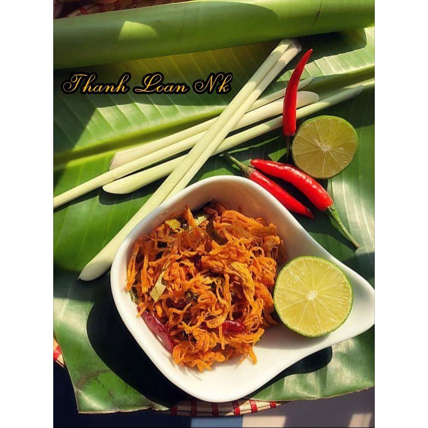 [FREE SHIP TỪ 99K] 100gr Gà khô lá chanh - Gà xé cay - Ăn là say