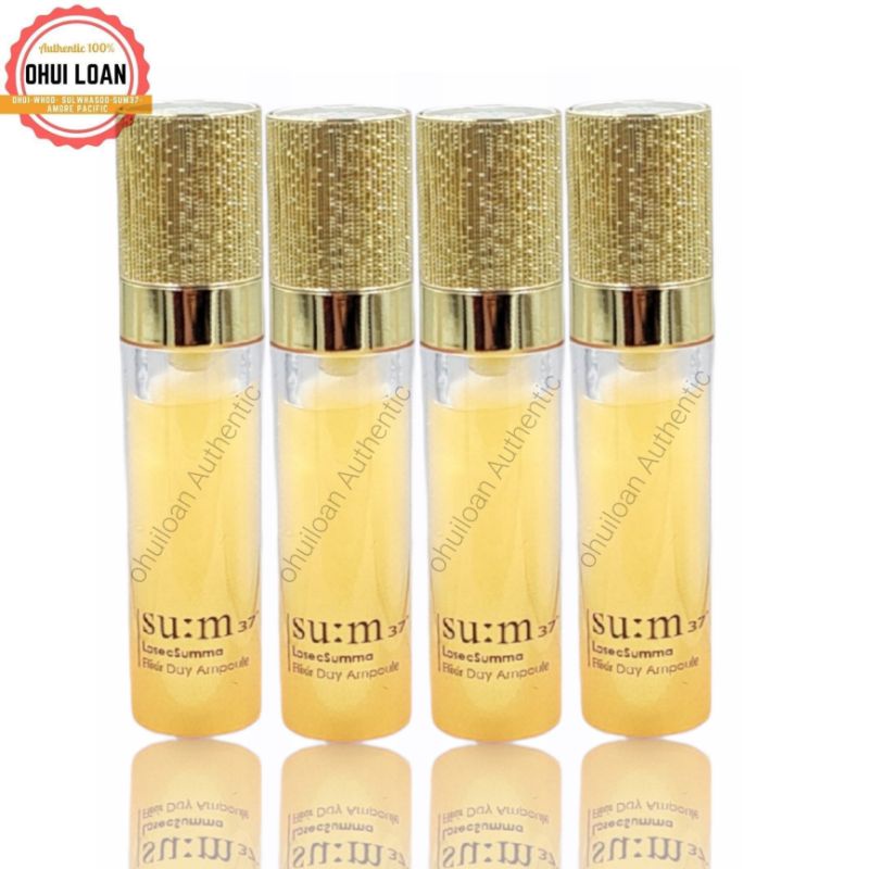 [ combo 4 chai date 2025 ] Tinh chất vàng ban ngày siêu tái sinh trẻ hóa da Su:M37 Losec Summa Elixir Day Ampoule