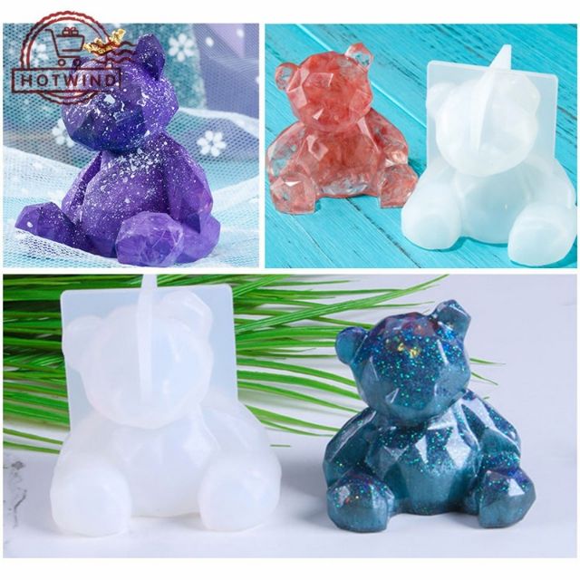 Khuôn silicone đúc resin chú gấu