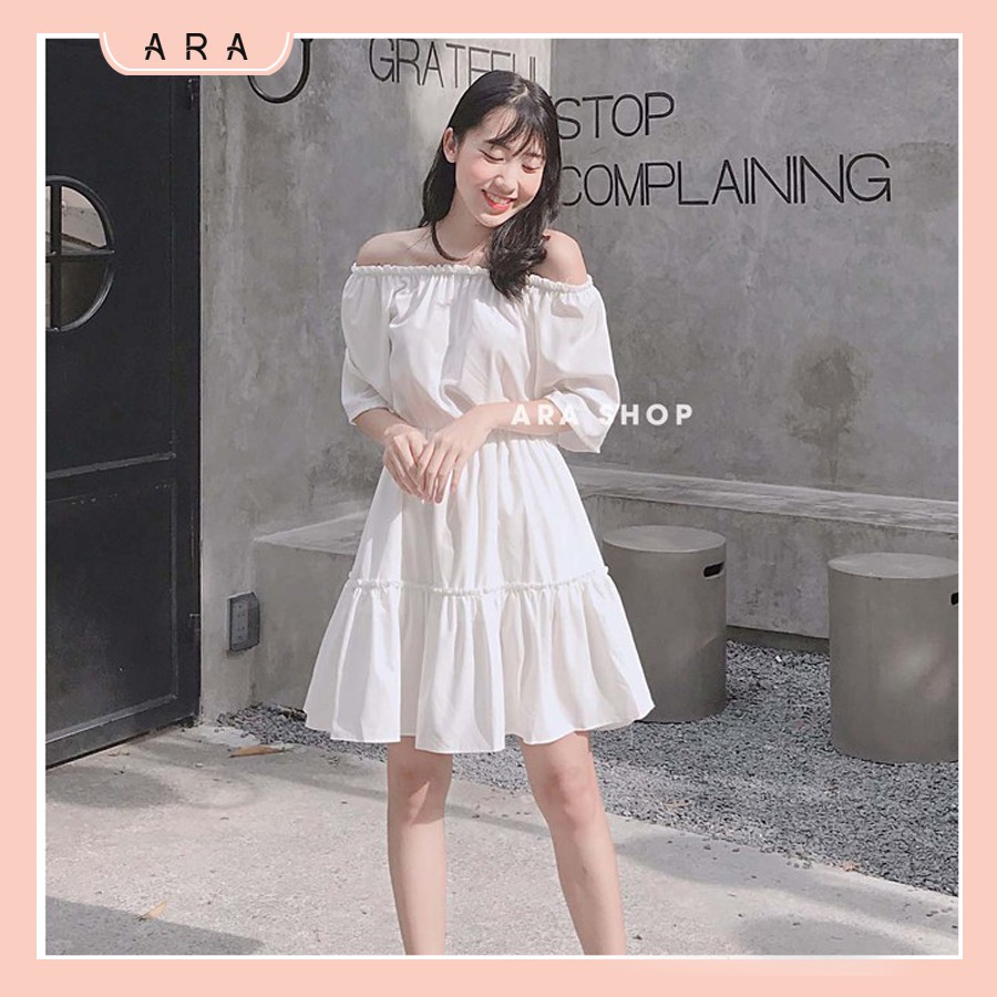 Váy Trễ Vai Bánh Bèo