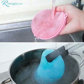 Miếng rửa bát silicon tiện dụng