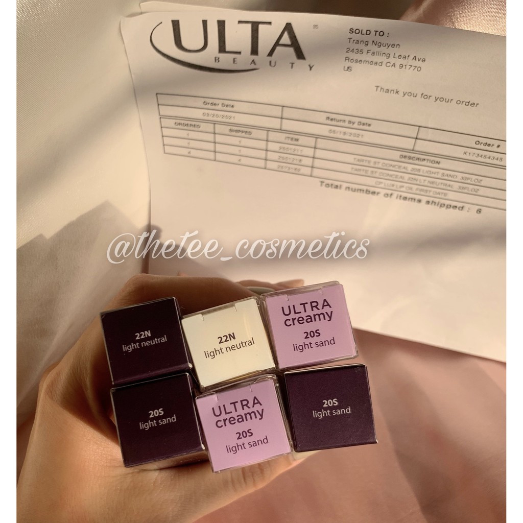 Che khuyết điểm Tarte shape tape concealer
