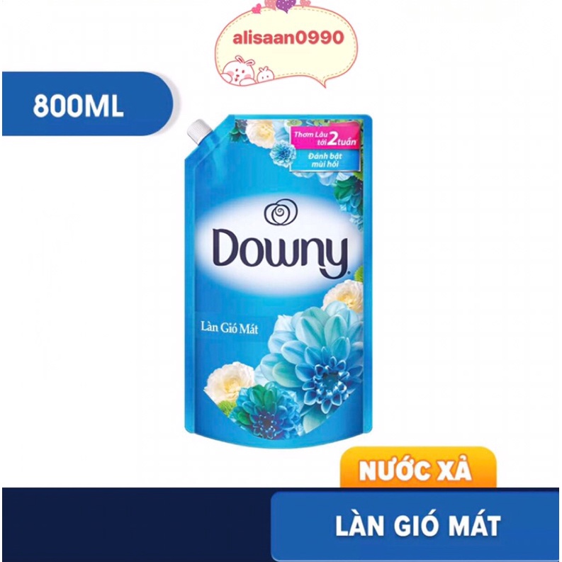 NƯỚC XẢ VẢI DOWNY LÀN GIÓ MÁT TÚI 800ML