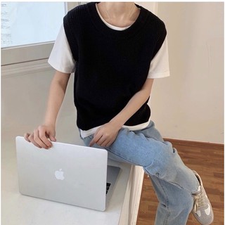 Áo gile len trơn (Ảnh/Video tự chụp)