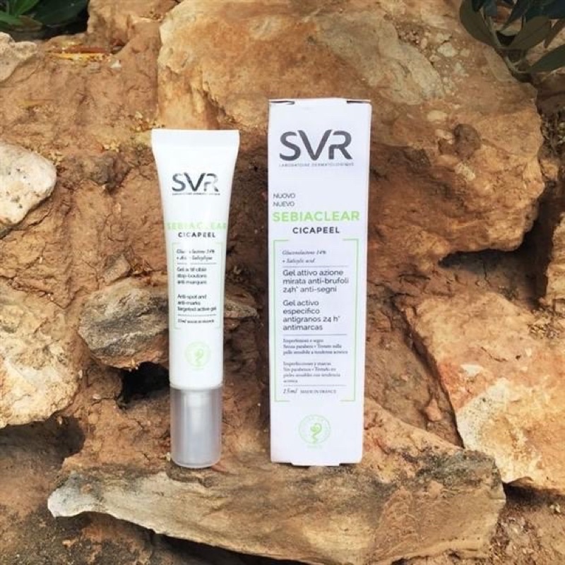 gel chấm mụn Svr kem làm giảm mụn SVR sebiaclear cicapeel 15ml