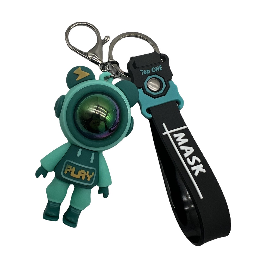 Móc Khóa Hình Gấu Hoạt Hình Dễ Thương Sáng Tạo