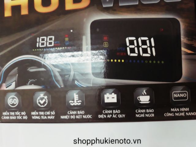 Thiết Bị Hiển Thị Tốc Độ Xe Lên Kính Lái cho Xe Hơi Ô Tô HUD A200