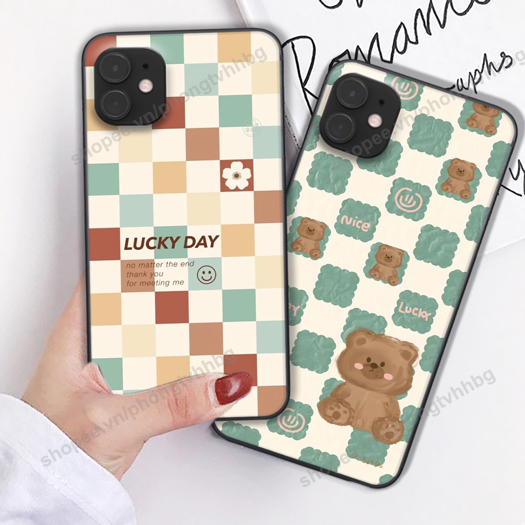 ỐP LƯNG IPHONE 12 -IPHONE 12 PRO-IPHONE 12 MINI-IPHONE 12 PRO MAX trái tim gấu cực cute bền bỉ đẹp