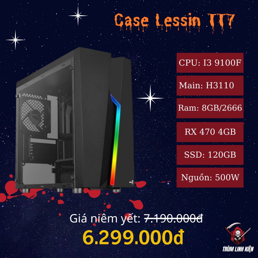 Case chiến game hàng mới. Case Lessin thông thạo 7.