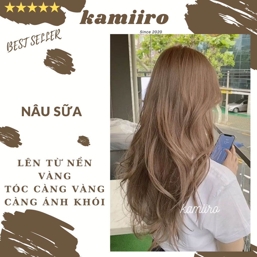 Thuốc nhuộm tóc màu NÂU SỮA