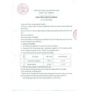 Men vi sinh Colibacter (hàng date mới liên tục)