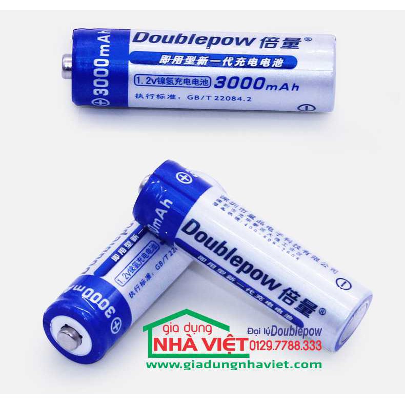 BỘ 4 PIN DOUBLEPOW AA 3000MAH PIN TIỂU SẠC