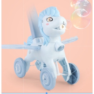 Xe đẩy ngựa thổi bong bóng Đáng yêu cho bé