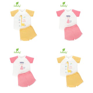 Bộ cộc tay Raglan bé trai/gái Lullaby Mới Nhất