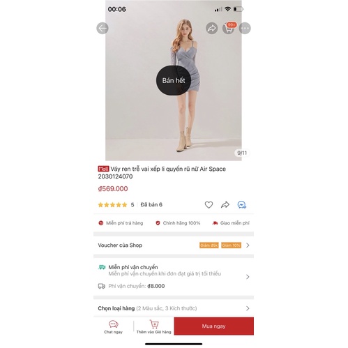 Váy ren Airspace New