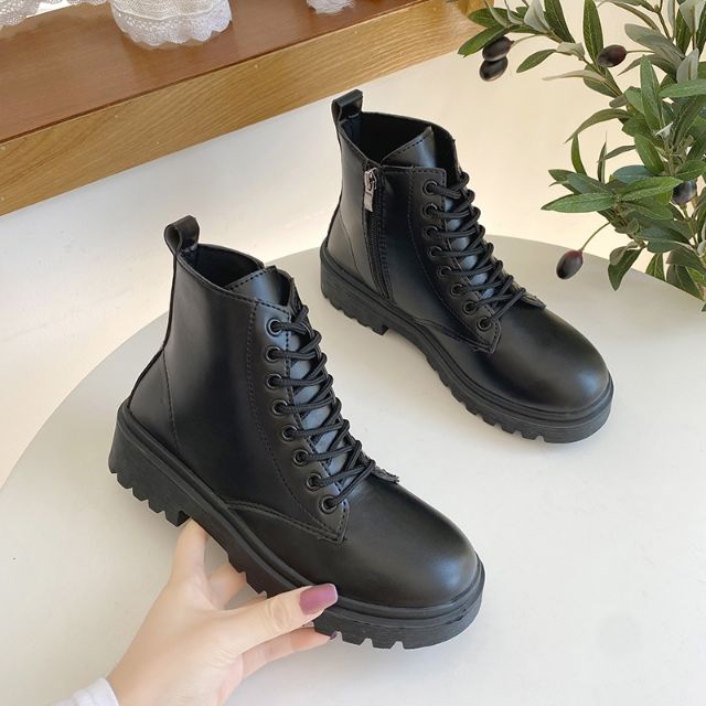 (SẴN 1 SỐ SIZE) Giày BOOT Da Nữ Đế 4 phân Khoá kéo SÀNH ĐIỆU | BigBuy360 - bigbuy360.vn